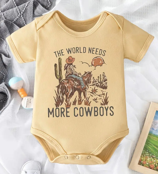 The World Needs More Cowboys Onesie