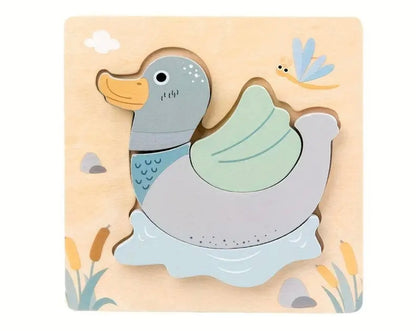 3D Wooden Animal Puzzles