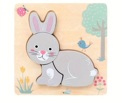 3D Wooden Animal Puzzles