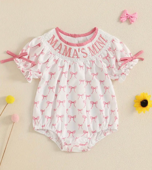 Mama's Mini Bow Onesie
