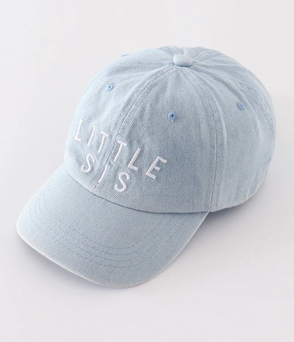 Blue Embroidery Hat- Sister