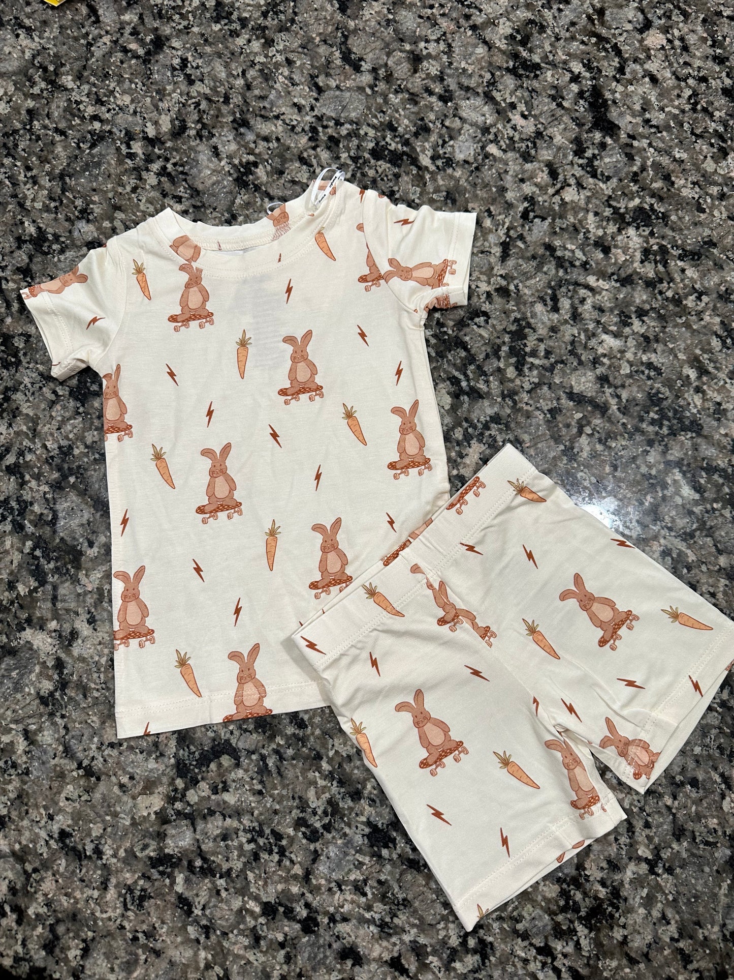 Skater Bunny Bamboo Shorts Set