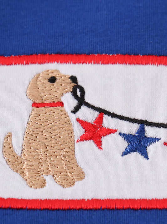 Paw-triotic Star Shorts Set
