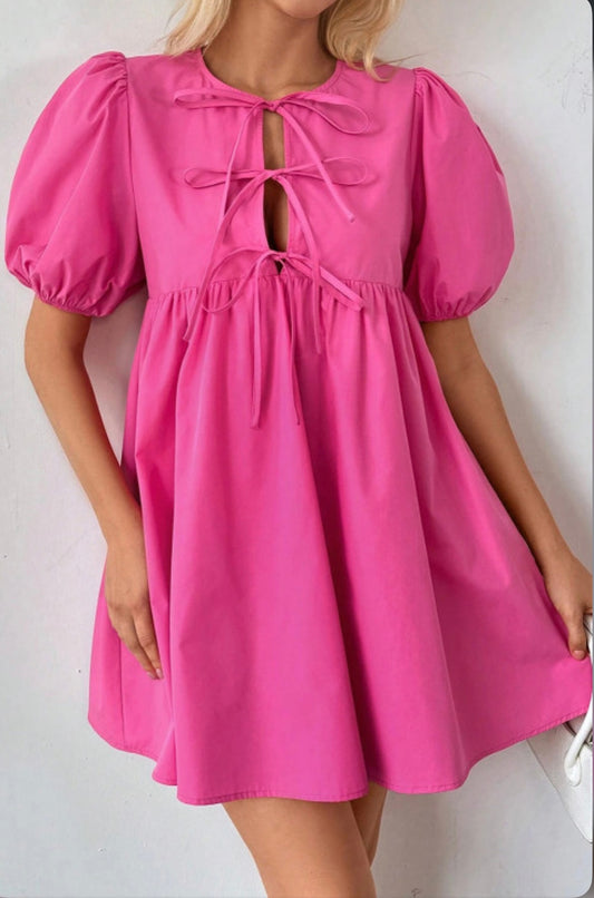 Pretty in Pink Babydoll Dress