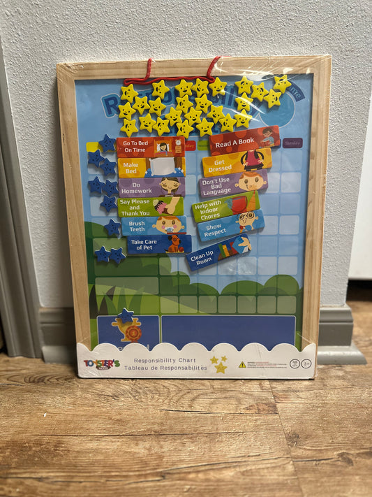 Wooden Responsibility Chart
