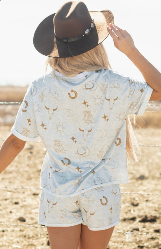 Lets Get Western- 2 Piece Lounge Set