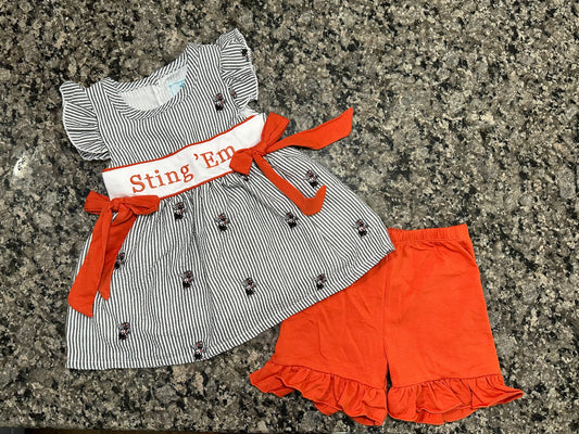 Hornets Smocked Set