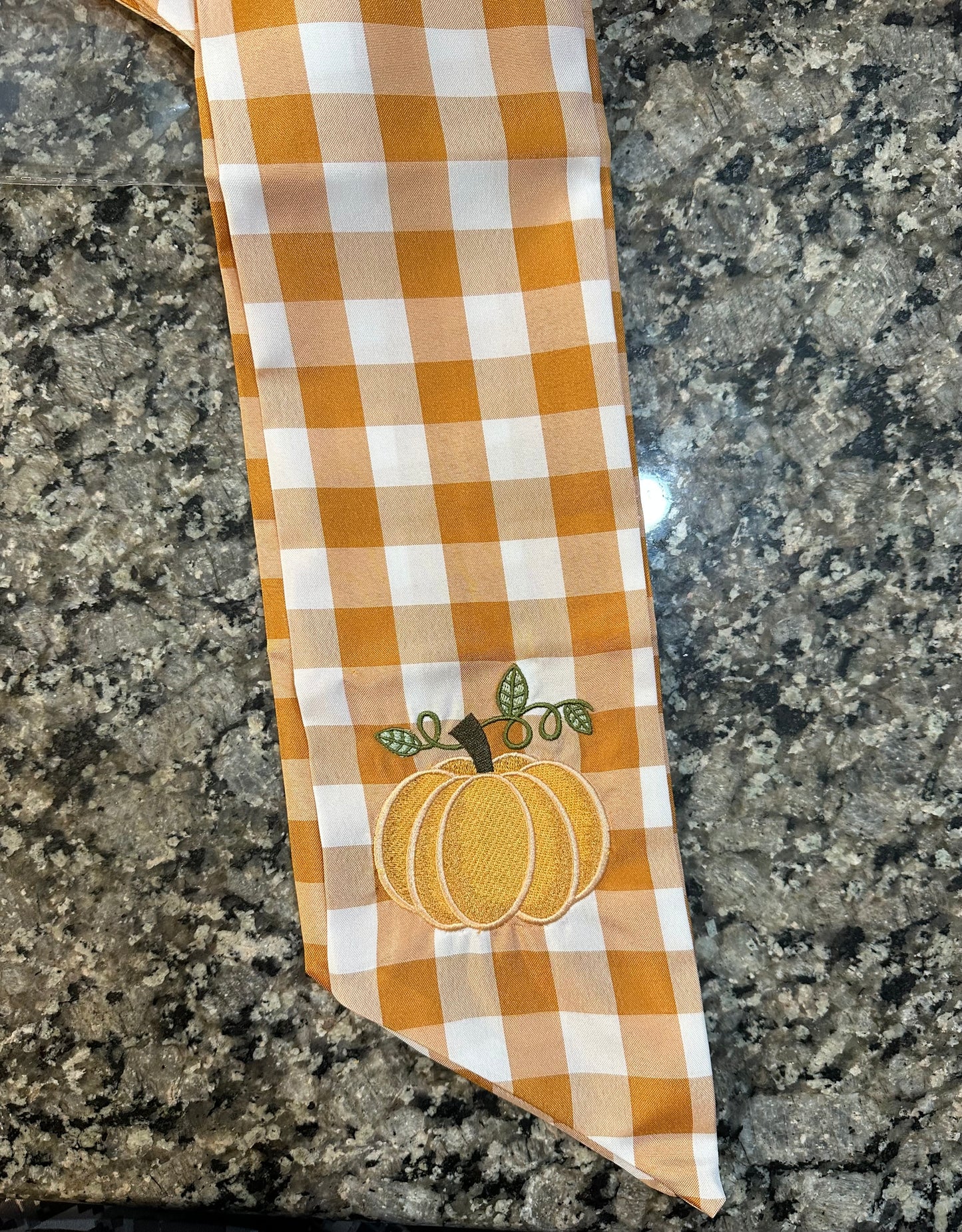 Pumpkin Wreath Sashes