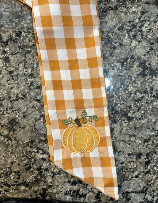 Pumpkin Wreath Sashes