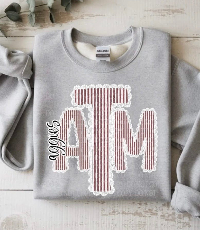 Aggie Lace Sweatshirts