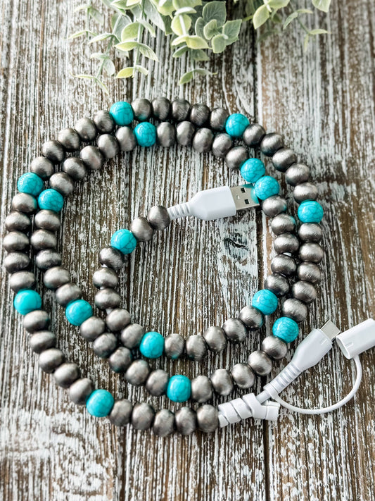 Western Turquoise 2 in 1 Charger
