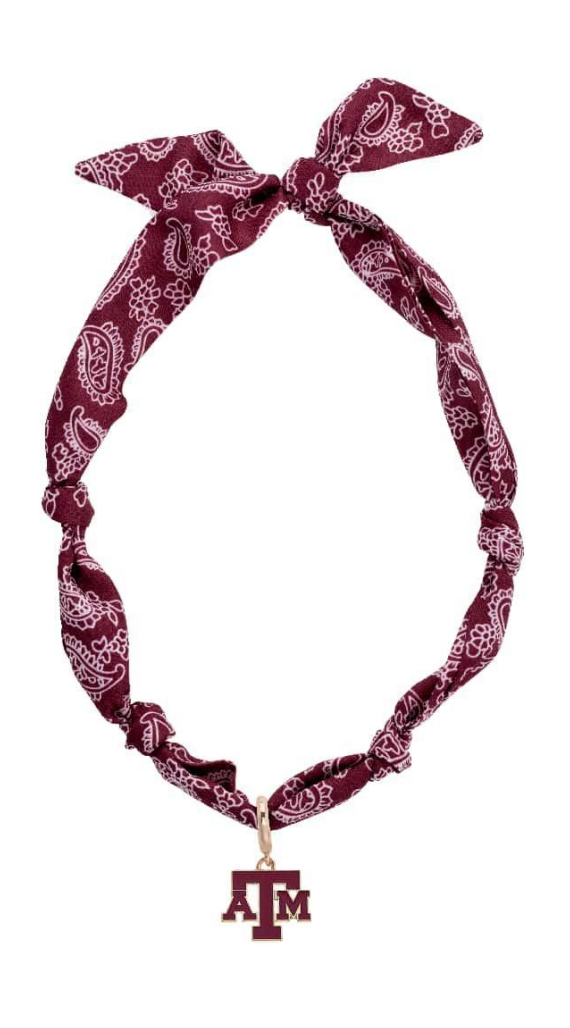 Texas A&M Bandana Scarf Necklace