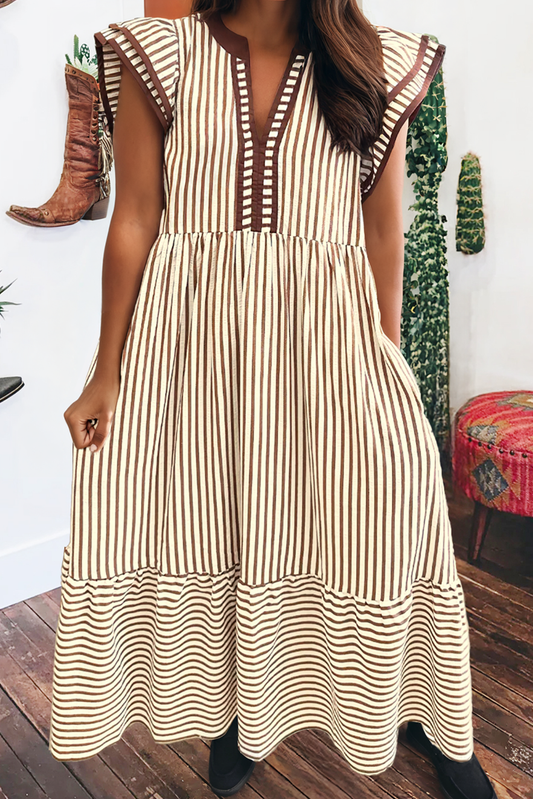 The Lauren: Striped Midi Dress