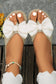 Stitched Bow Flip Flops