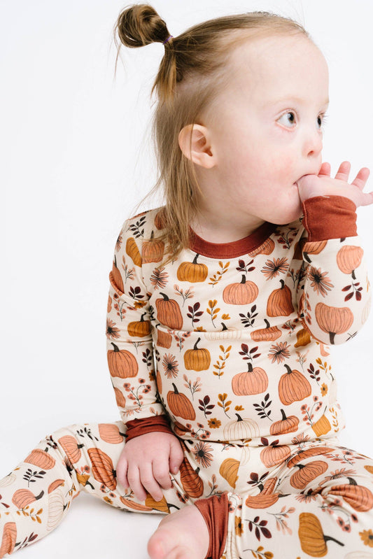 Let's Carve a Pumpkin Bamboo Pajama Set