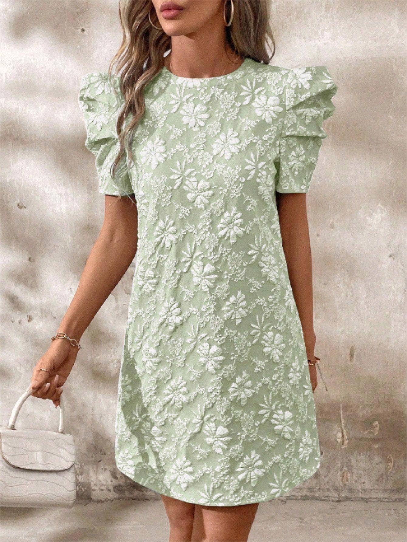Garden Party Puff Sleeve Mini Dress Hidden Harmony Garden Party Puff Sleeve Mini Dress Hidden Harmony