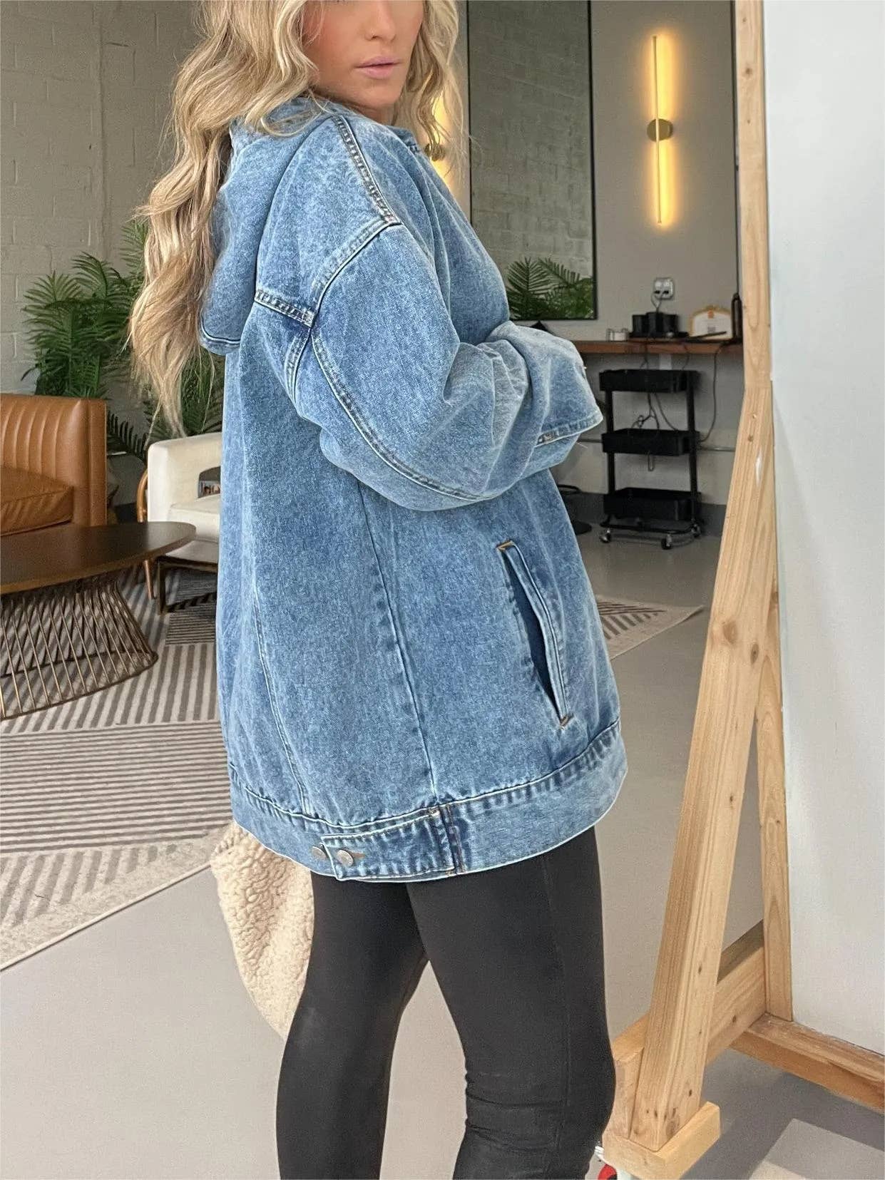 Vintage Denim Hoodie