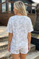 Camo Girly Shorts Set White