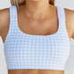 Plaid to the Bone Sports Bra