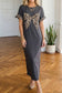 Leopard Bow T Shirt Dress