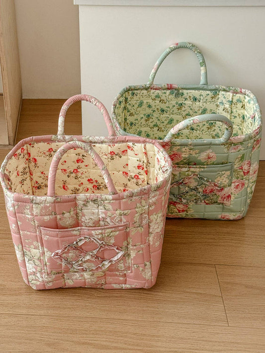 Quilted Storage Tote