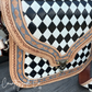 Zadie Tooled Leather Checkered Handbag