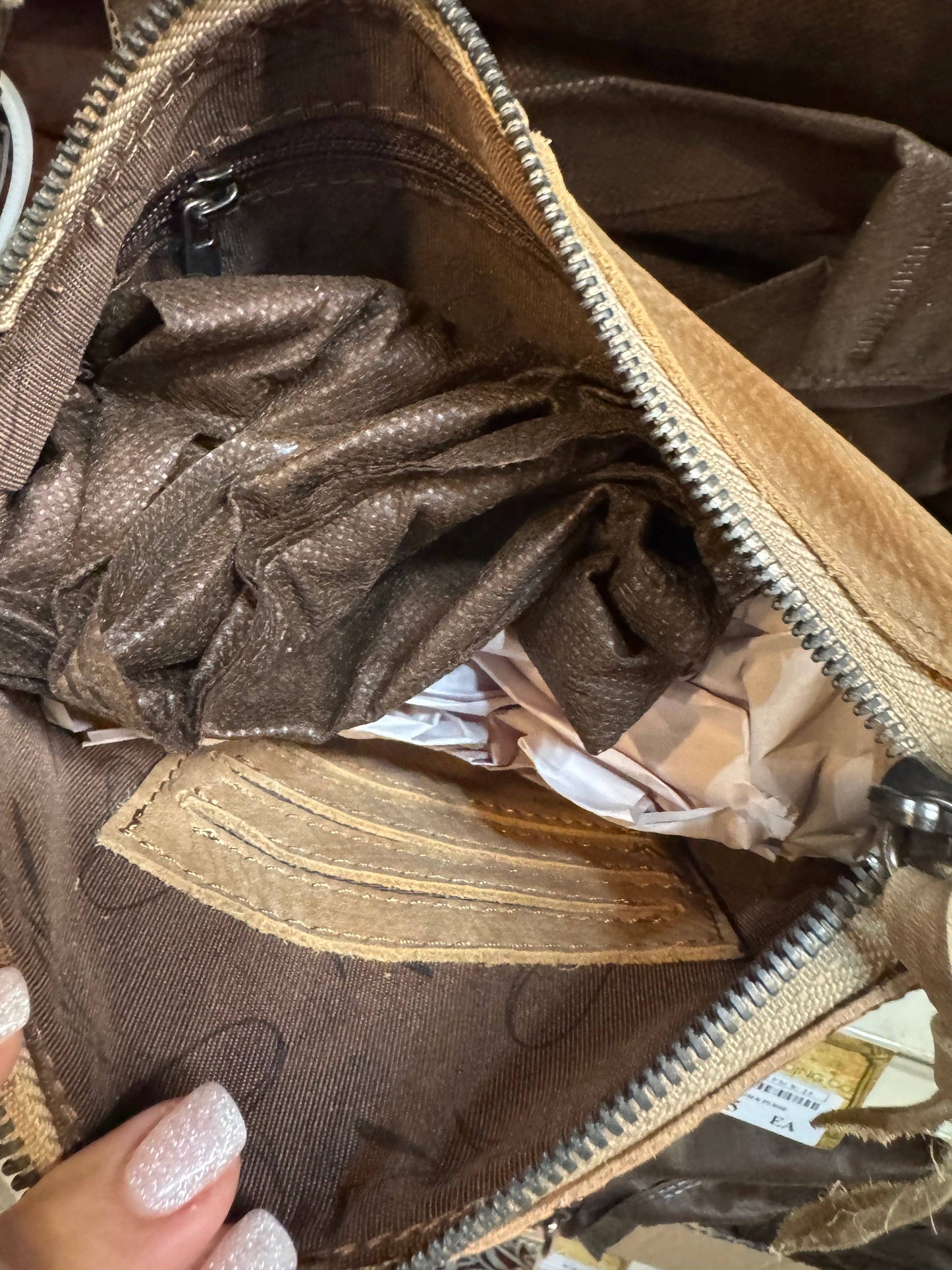 Floral Tooled Leather Crossbody