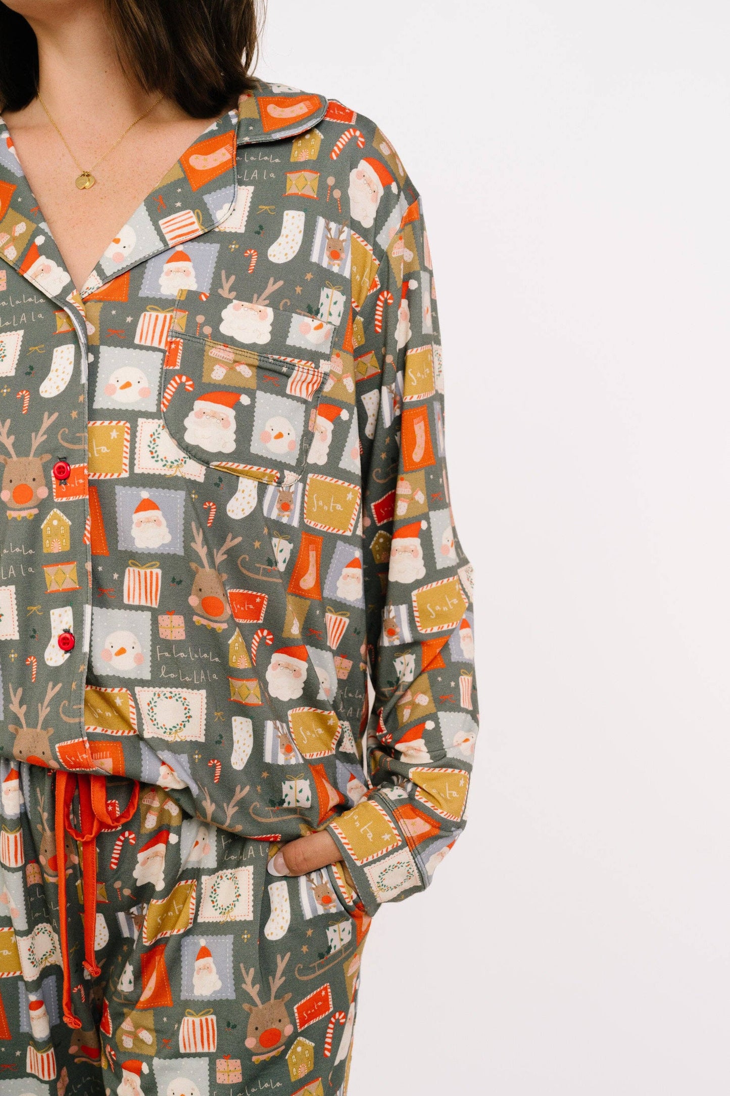 Letters To Santa Women's Bamboo Pajama Set
